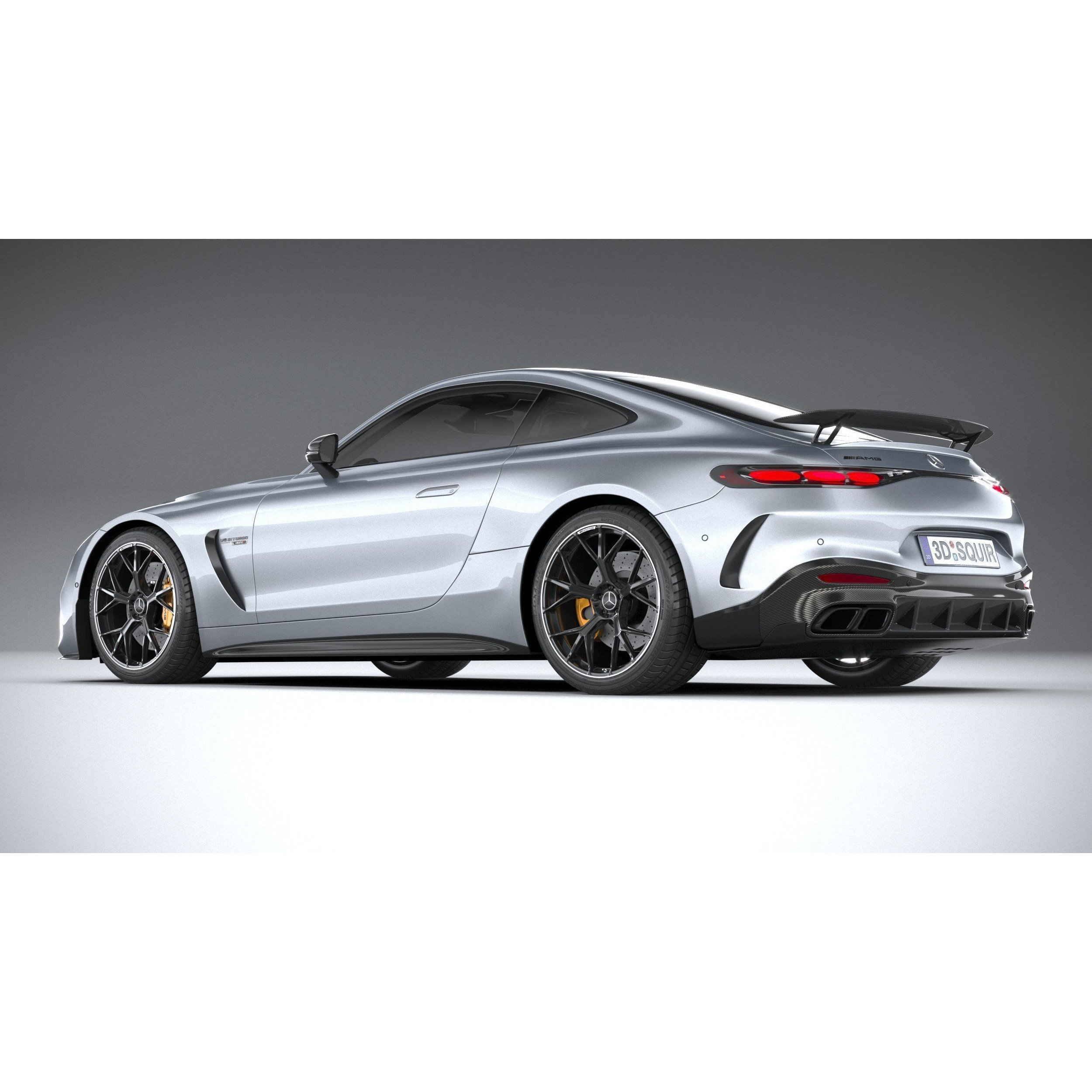 Mercedes-Benz AMG GT Coupe 2024 - High-Poly 3D Model - View 7