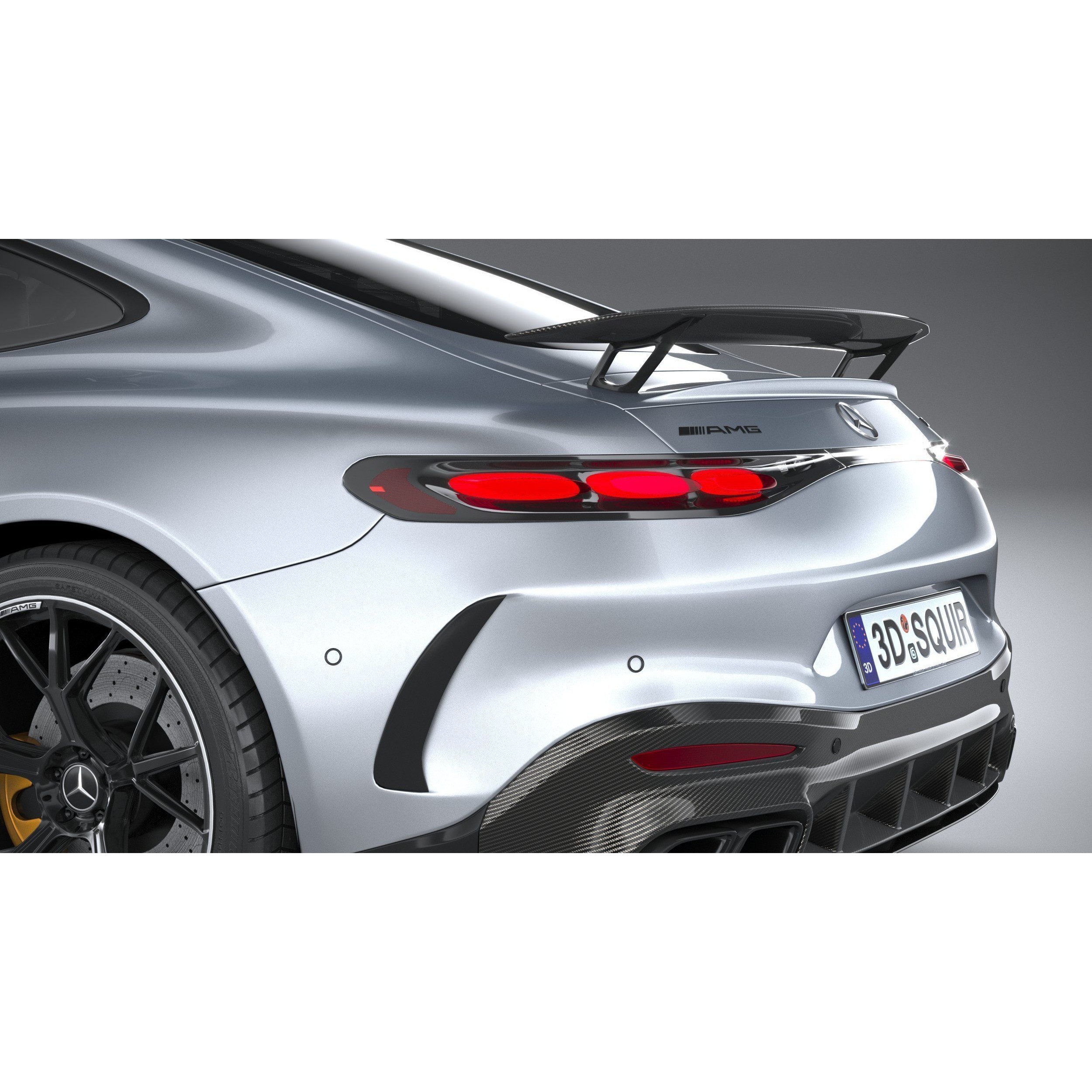 Mercedes-Benz AMG GT Coupe 2024 - High-Poly 3D Model - View 8
