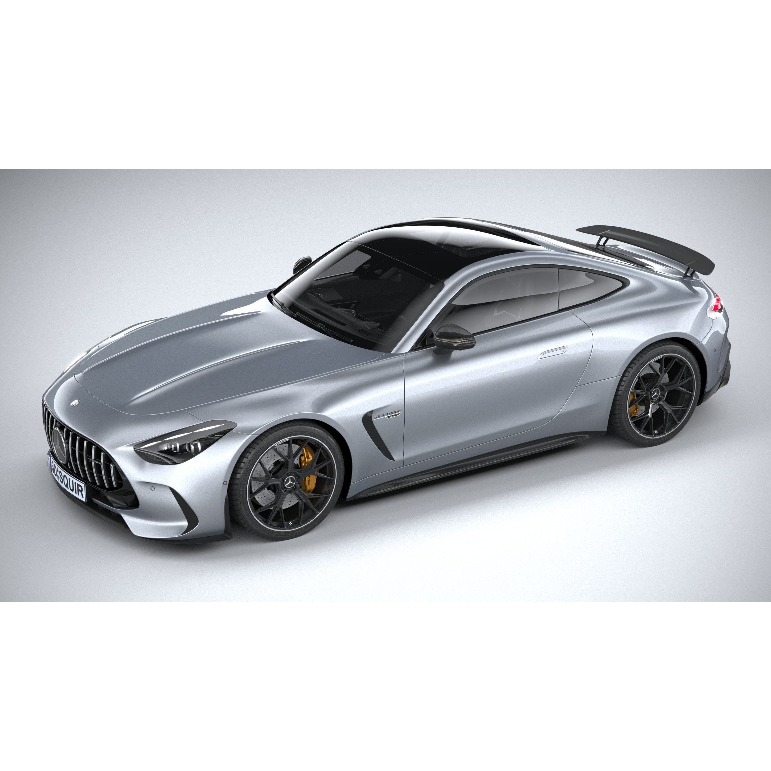 Mercedes-Benz AMG GT Coupe 2024 - High-Poly 3D Model - View 9
