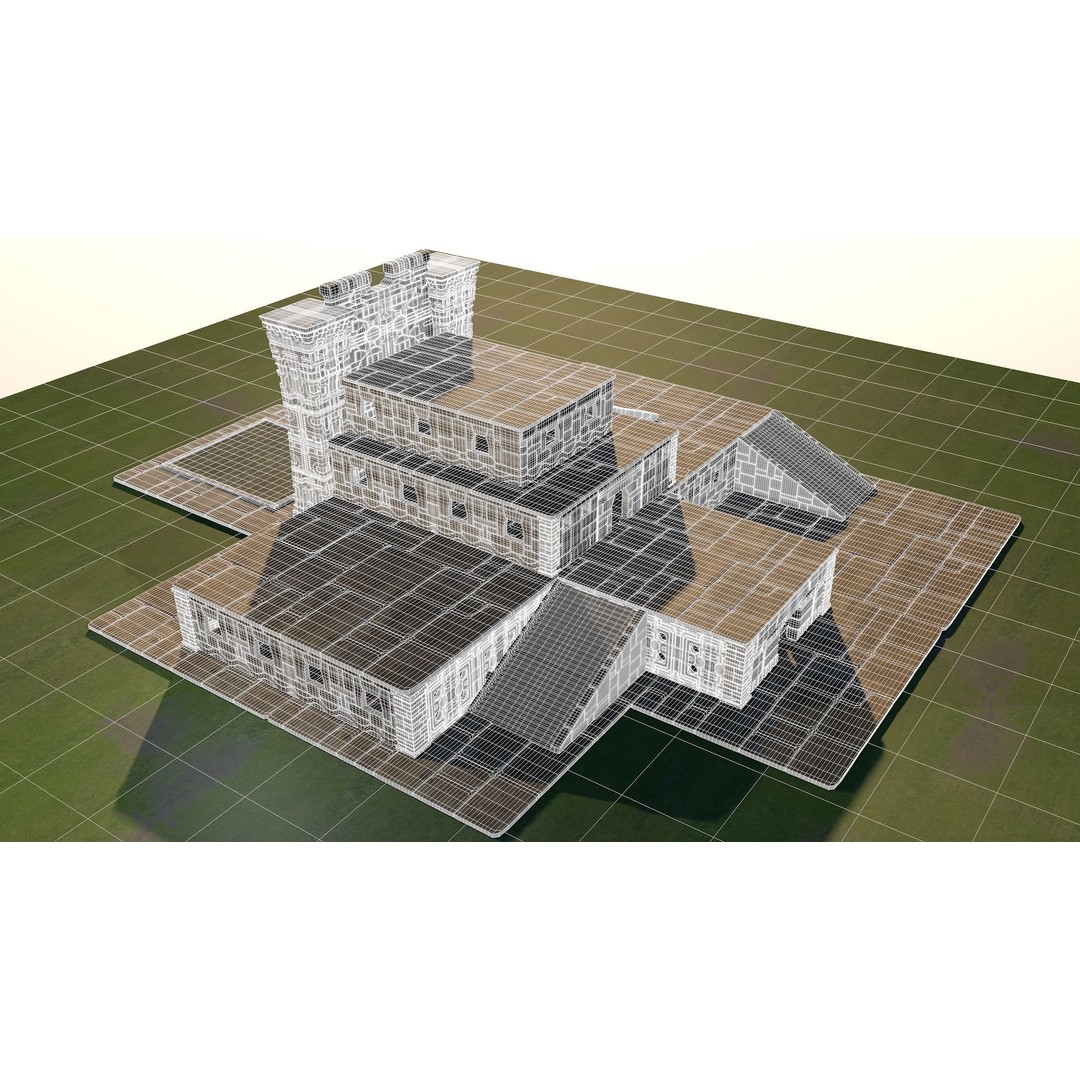 Pre-Columbian Architectural Complex 3D Model – Historic Detail, FBX & OBJ - View 13