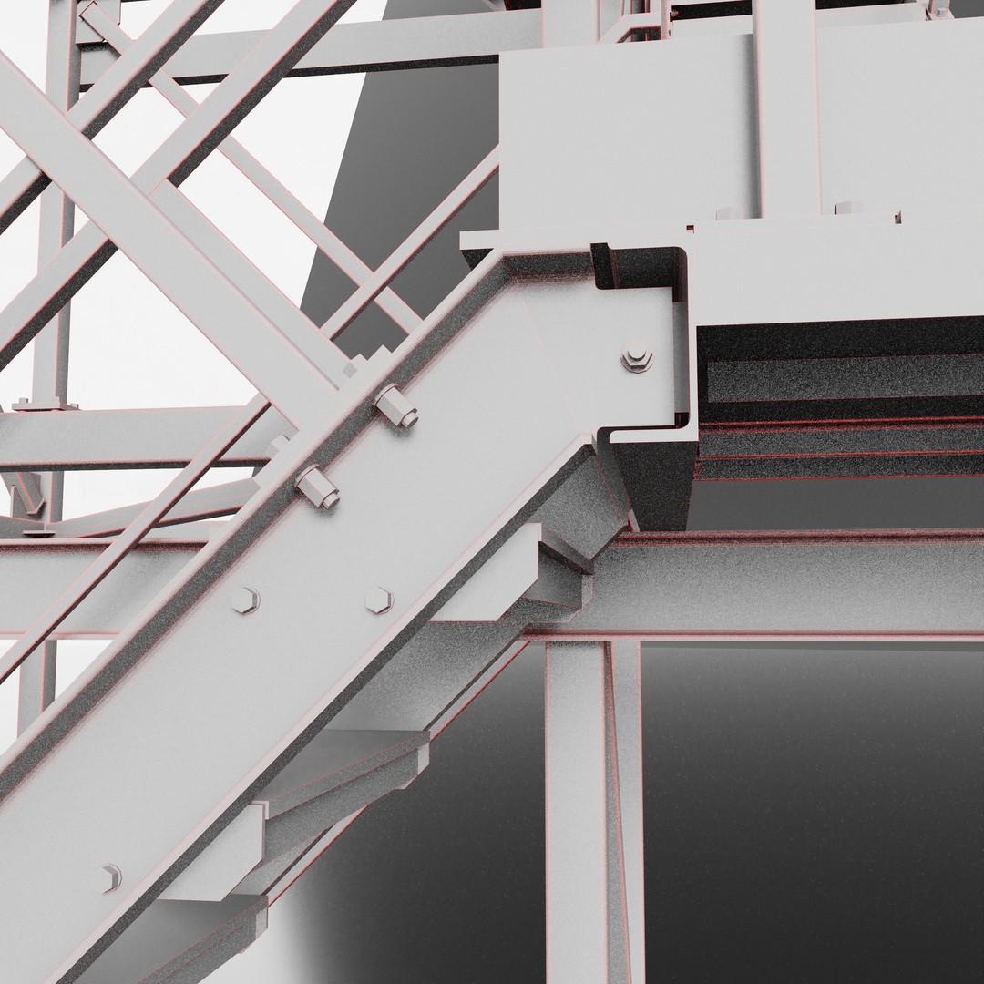 Metal Radar 3D Model – High Poly Asset for Industrial Use, FBX