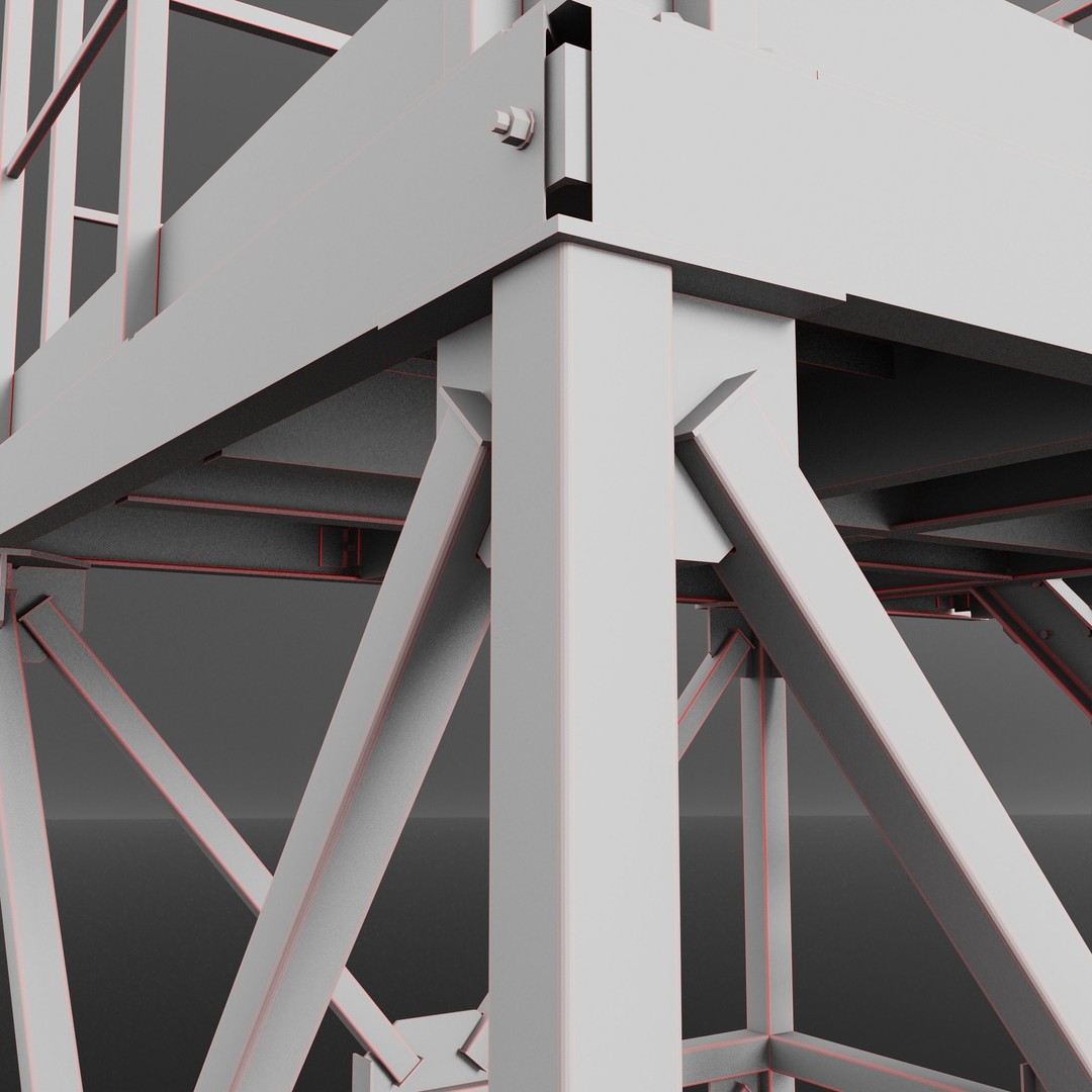 Metal Radar 3D Model – High Poly Asset for Industrial Use, FBX - View 10