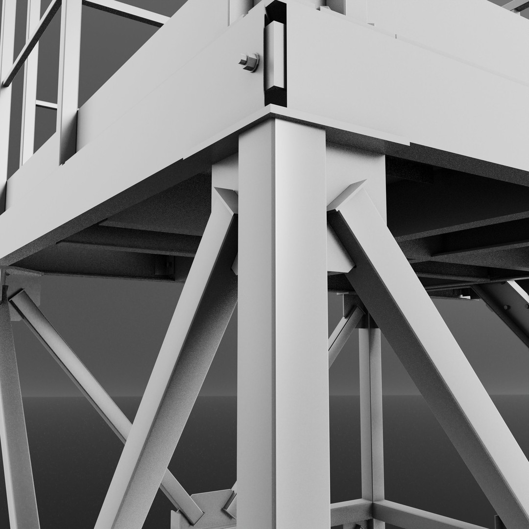Metal Radar 3D Model – High Poly Asset for Industrial Use, FBX - View 11