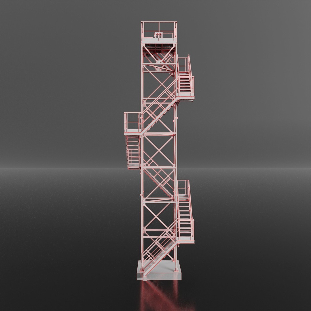 Metal Radar 3D Model – High Poly Asset for Industrial Use, FBX - View 4