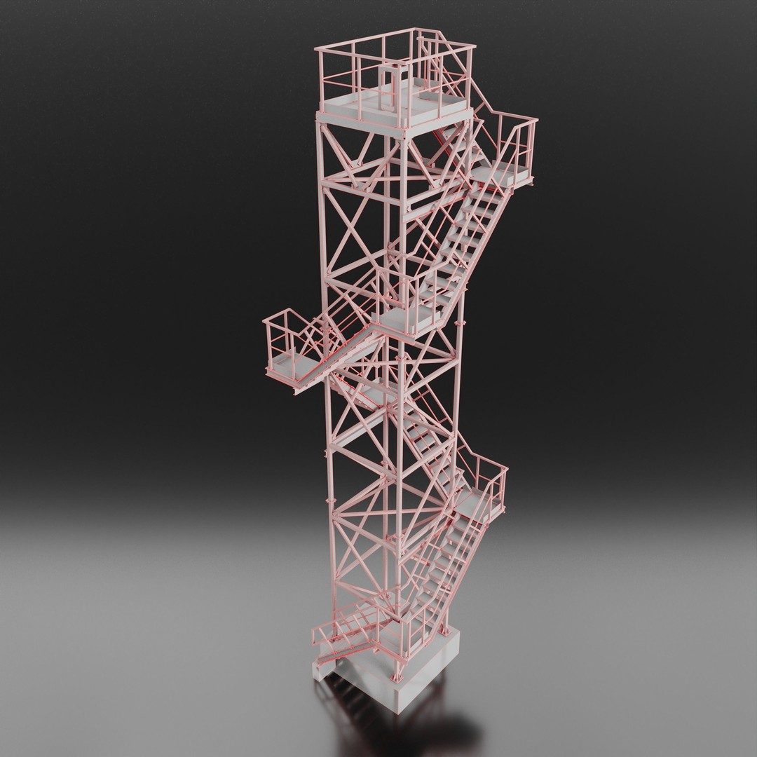 Metal Radar 3D Model – High Poly Asset for Industrial Use, FBX - View 5