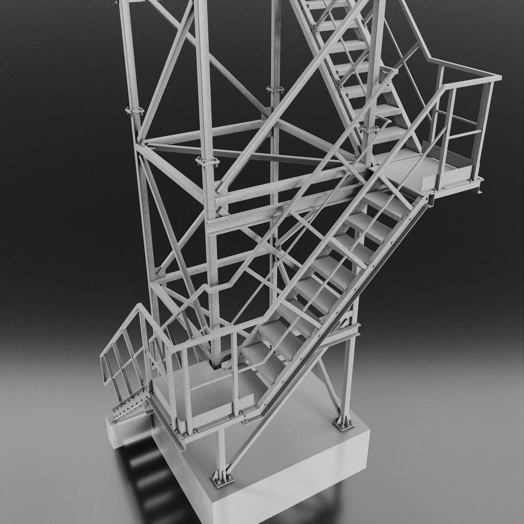 Metal Radar 3D Model – High Poly Asset for Industrial Use, FBX - View 8