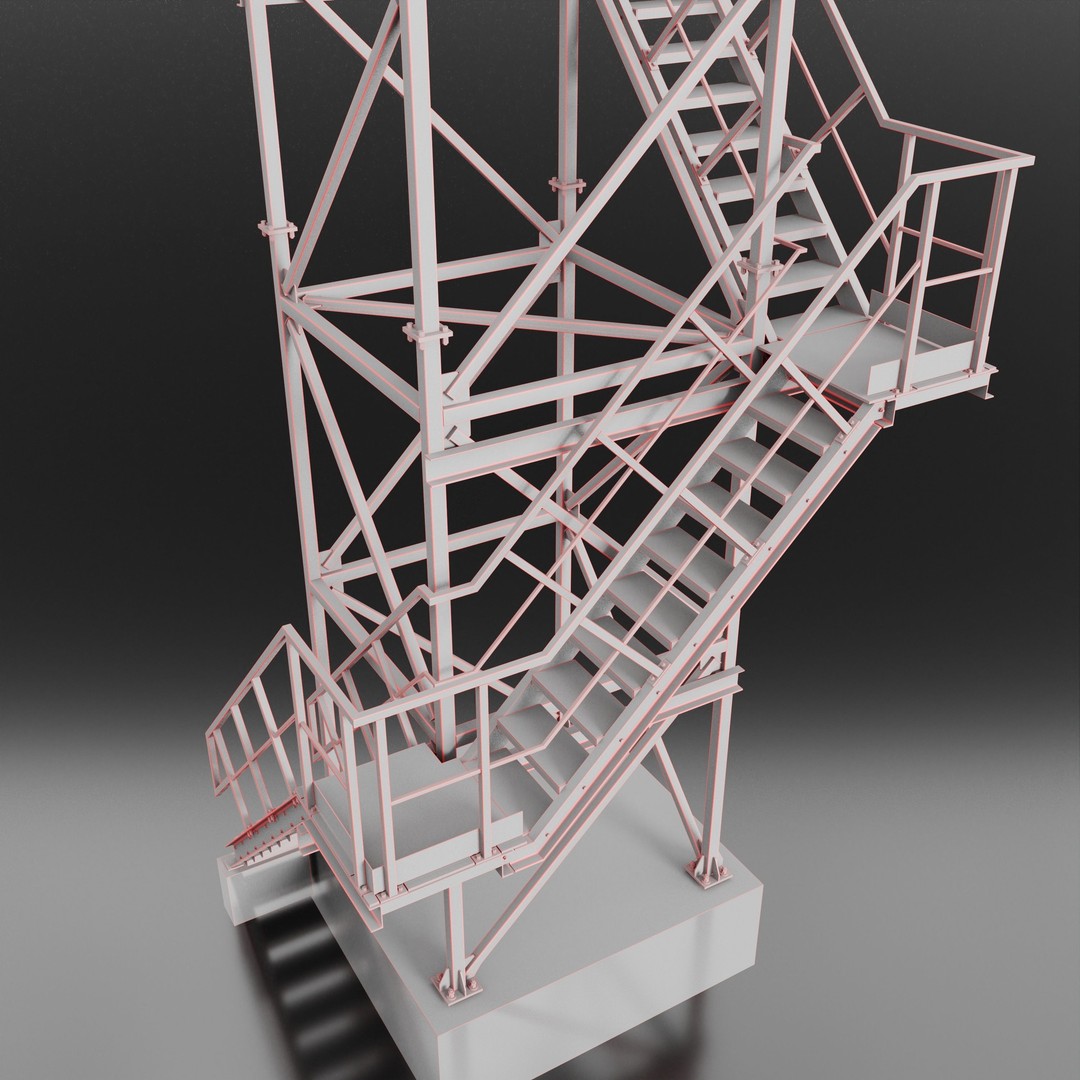 Metal Radar 3D Model – High Poly Asset for Industrial Use, FBX - View 9