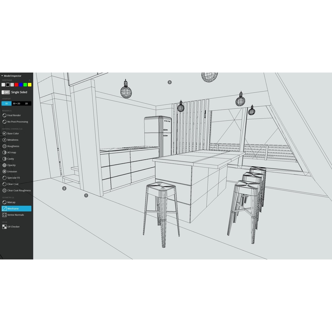 VR Cabin 3D Model – Low Poly Architectural Asset, PBR, FBX - View 5