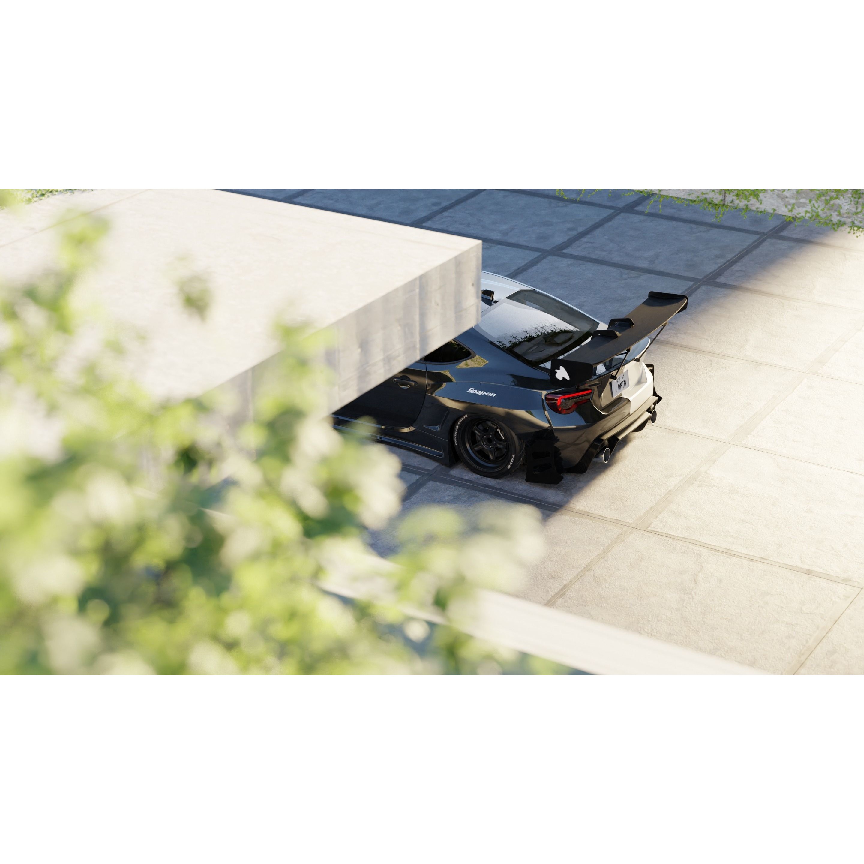 Car Render Scene - Game-Ready 3D Model - View 10