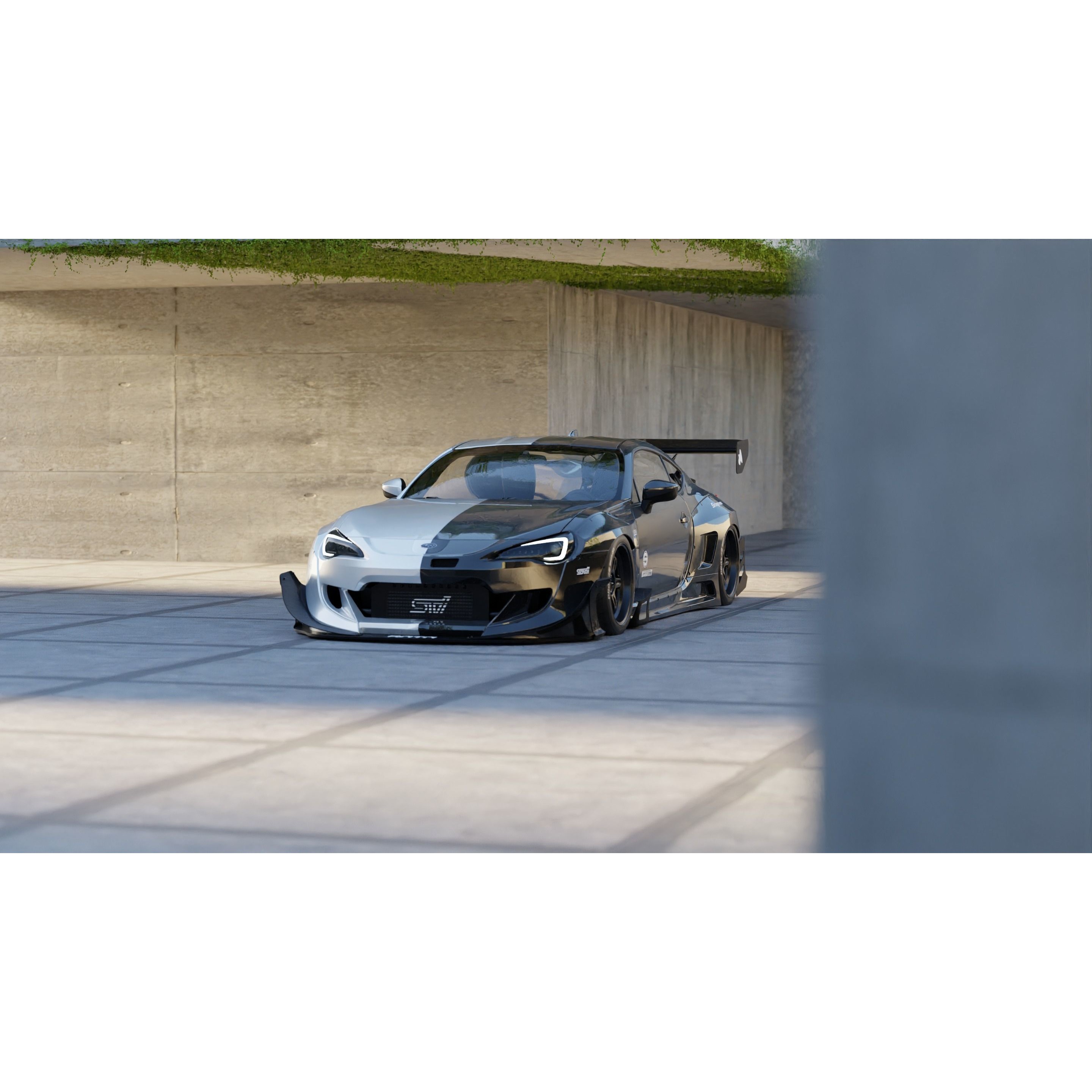 Car Render Scene - Game-Ready 3D Model - View 6