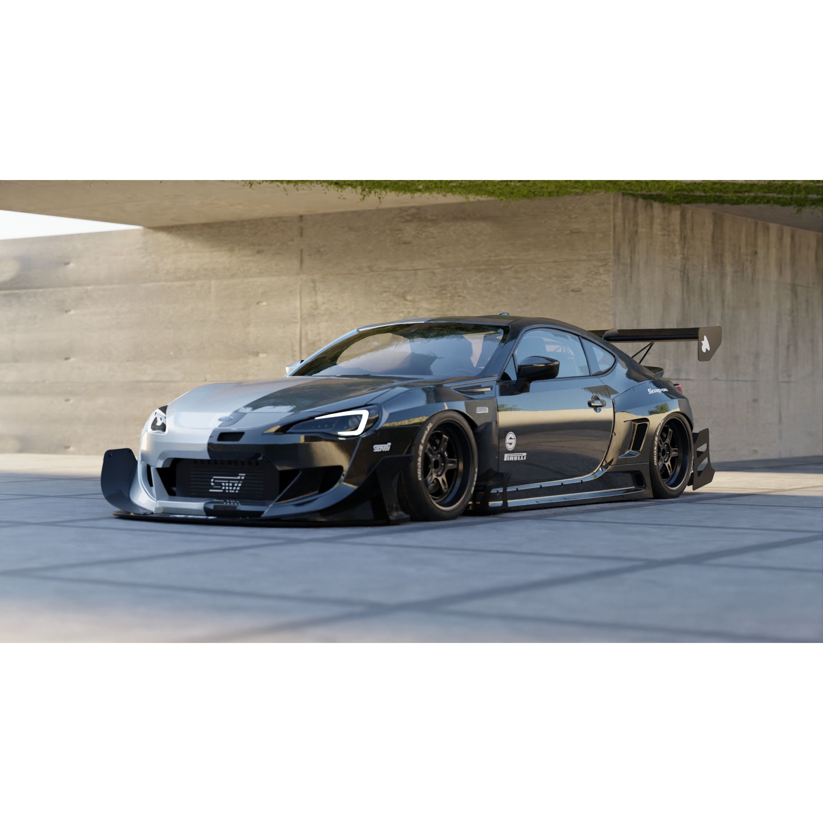 Car Render Scene - Game-Ready 3D Model - View 7