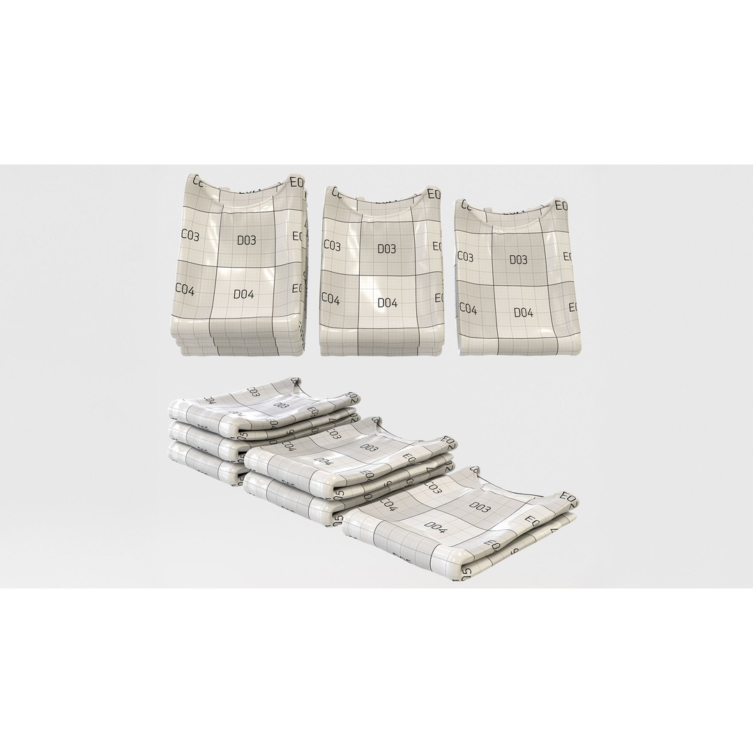 Smart Casual Womens Clothing 3D Model Set – Hanging & Folded Garments, FBX, Blender