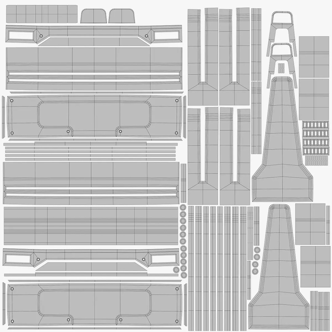 Sci-Fi Road Barrier 3D Model – Low Poly PBR Game Asset, FBX, Blender