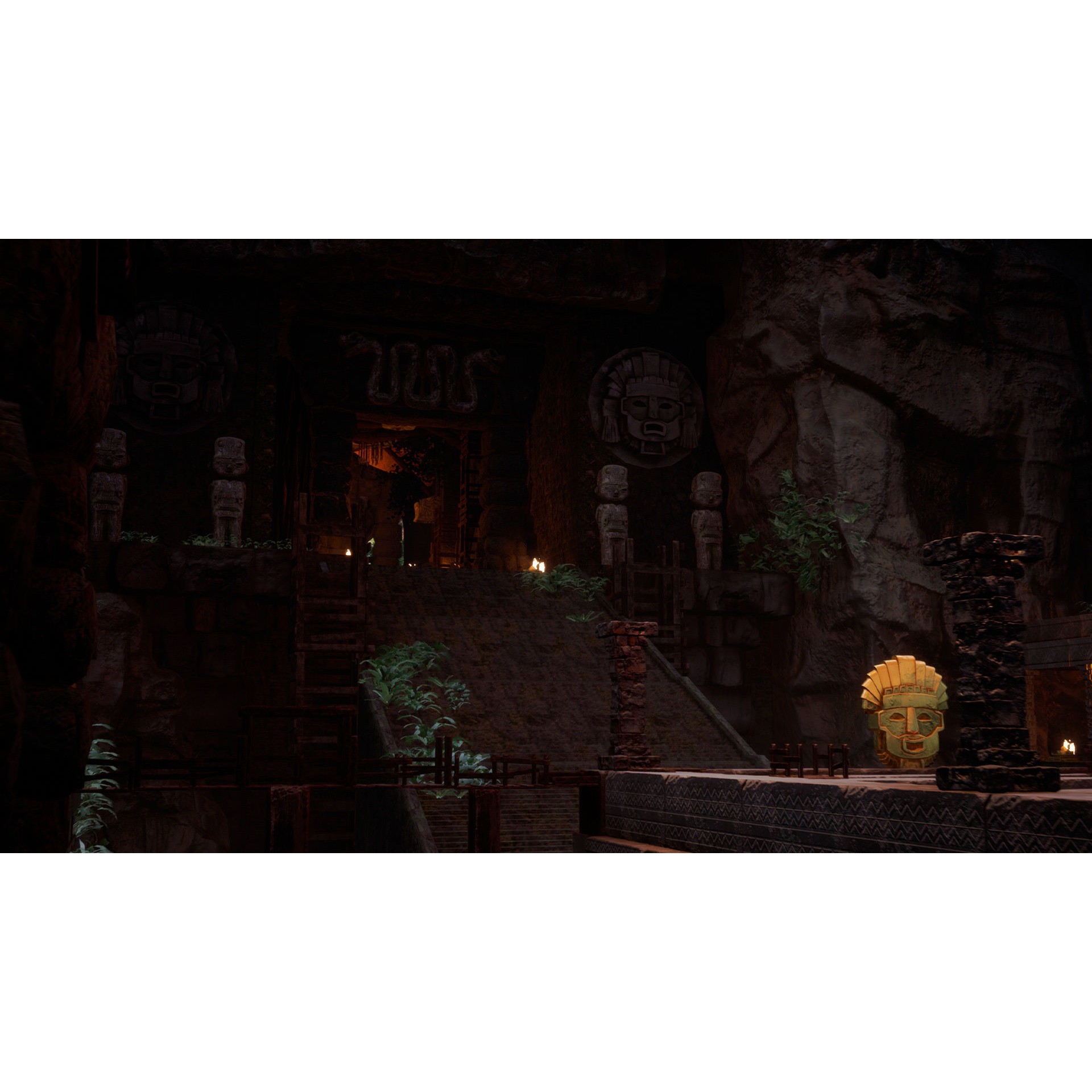 Maya Temple Modular Kit - Low-Poly Game-Ready 3D Model - View 23