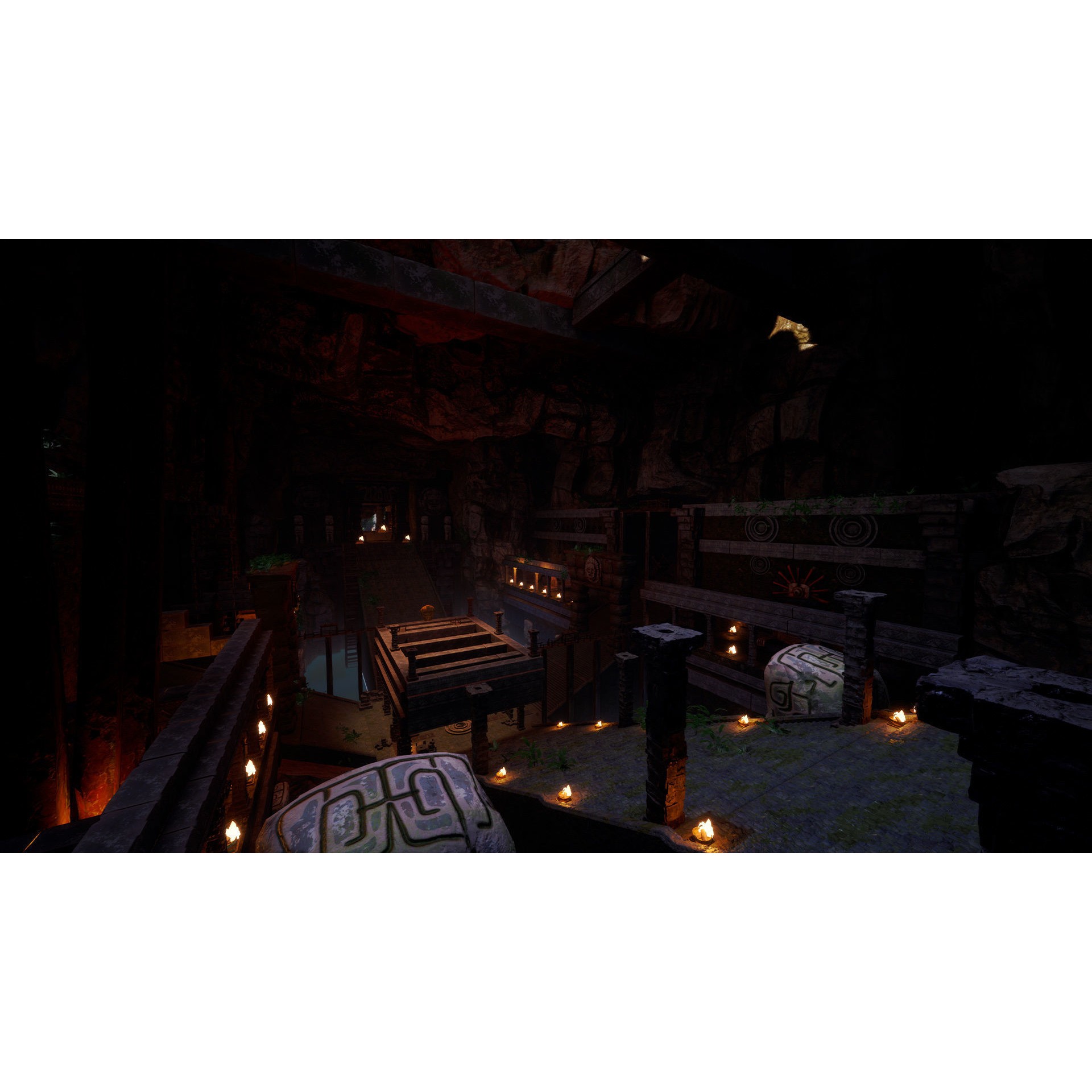 Maya Temple Modular Kit - Low-Poly Game-Ready 3D Model - View 4