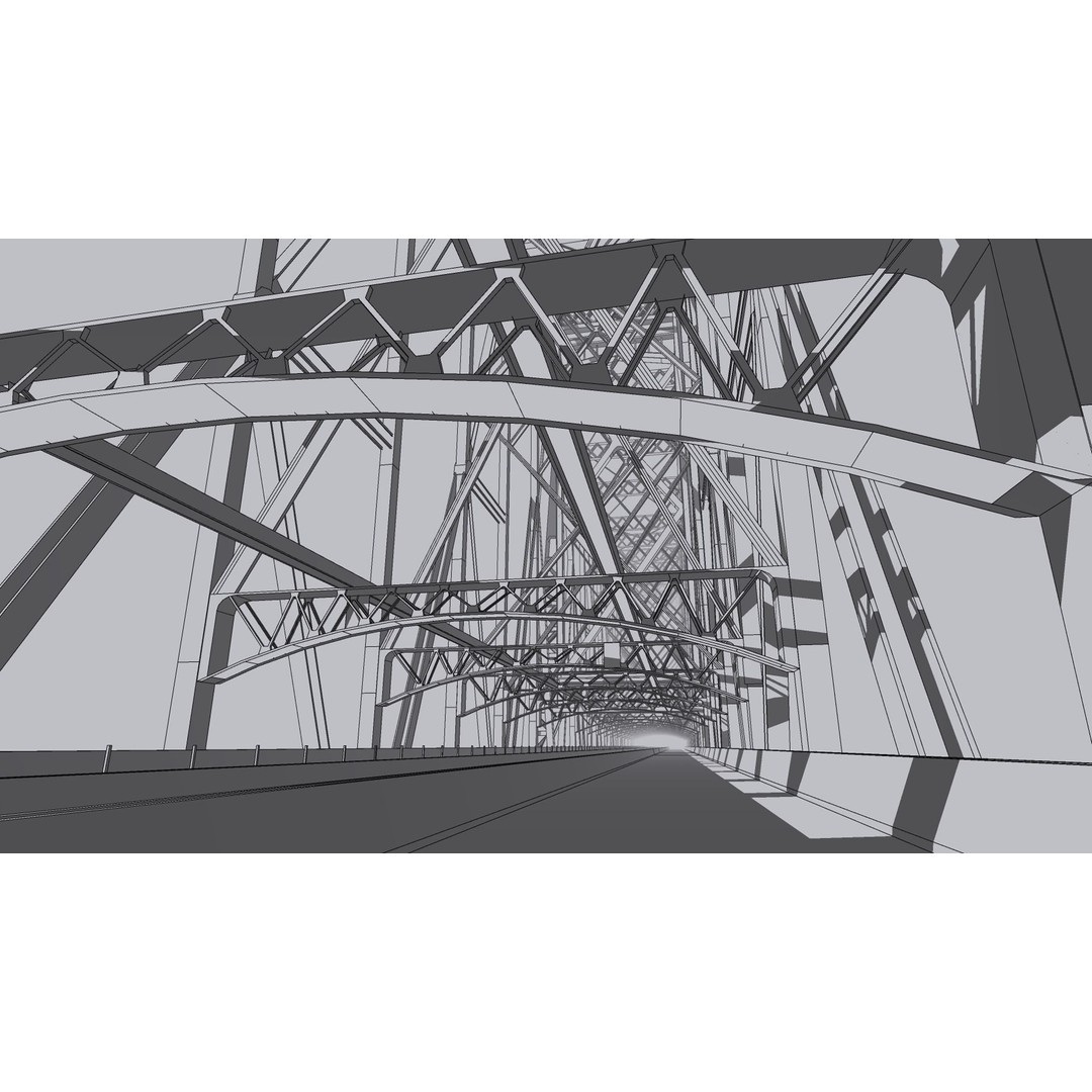 Ed Koch Queensboro Bridge 3D Model – Low Poly Architectural Asset, FBX, OBJ