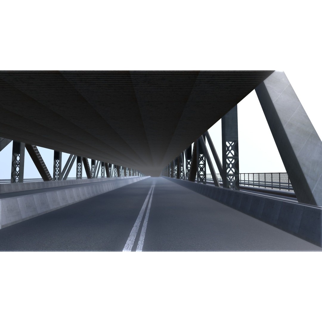 Ed Koch Queensboro Bridge 3D Model – Low Poly Architectural Asset, FBX, OBJ - View 10