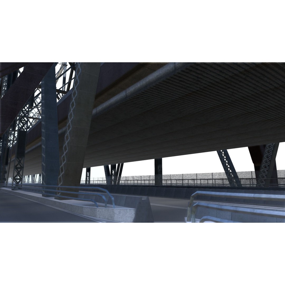 Ed Koch Queensboro Bridge 3D Model – Low Poly Architectural Asset, FBX, OBJ - View 12