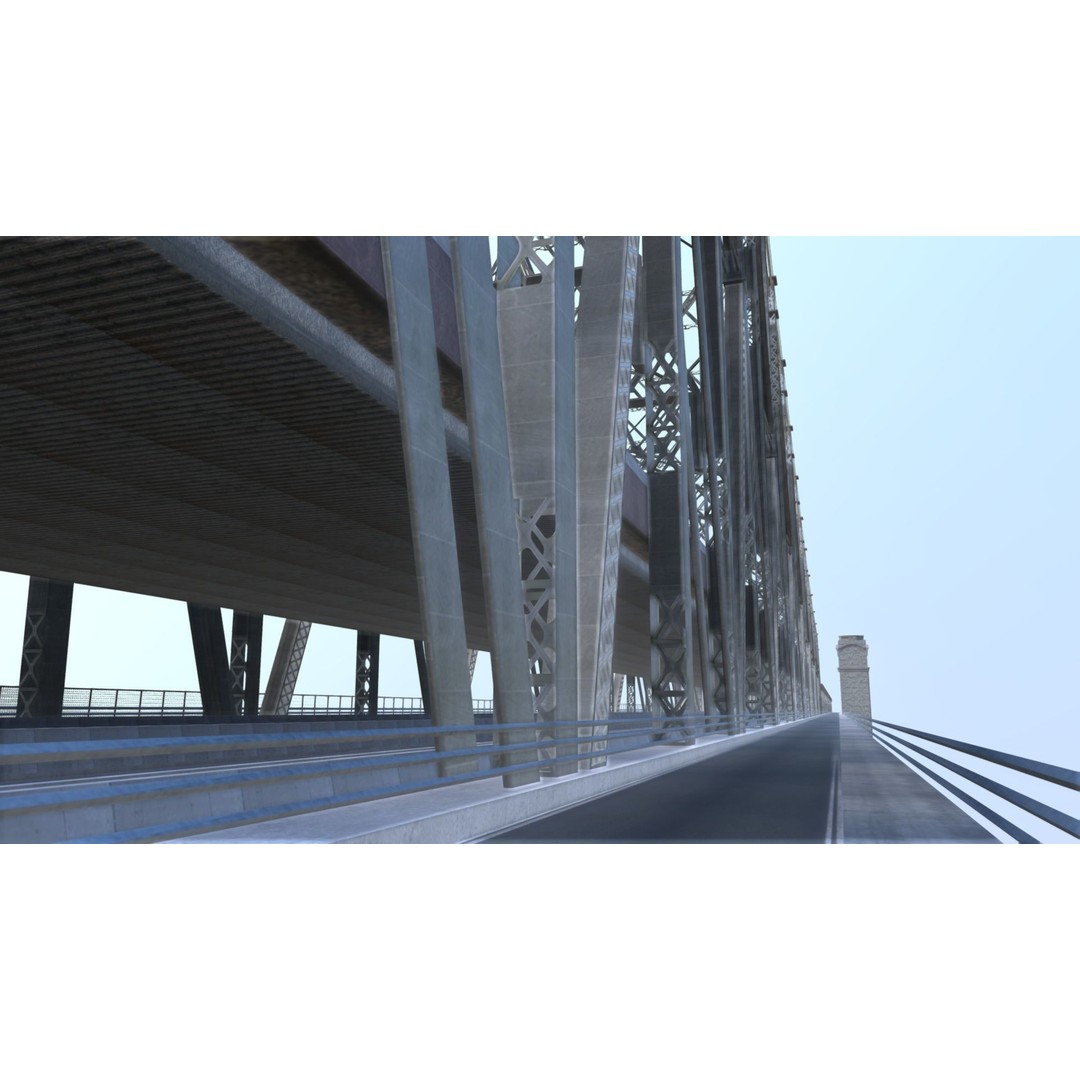 Ed Koch Queensboro Bridge 3D Model – Low Poly Architectural Asset, FBX, OBJ - View 14