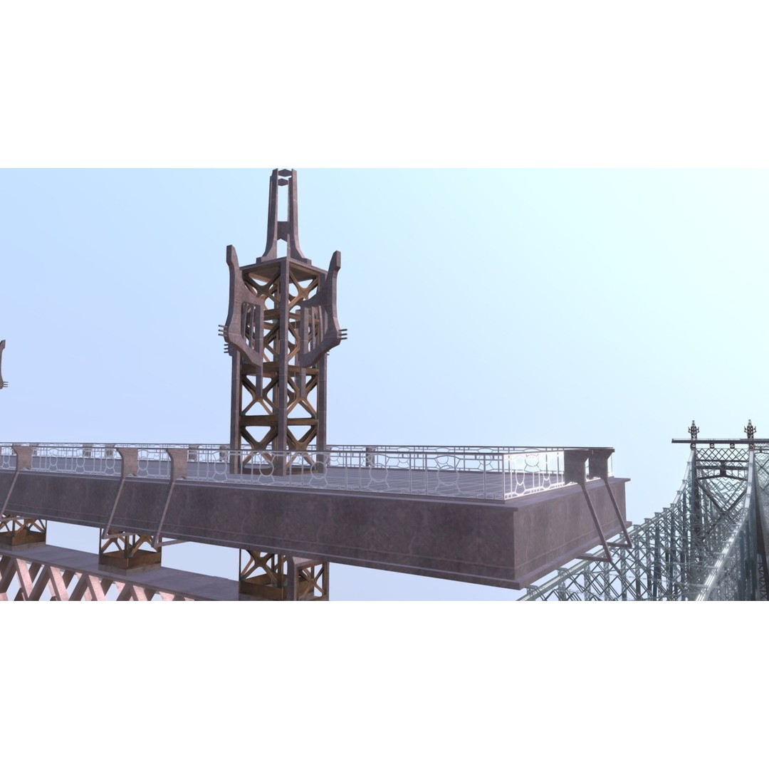 Ed Koch Queensboro Bridge 3D Model – Low Poly Architectural Asset, FBX, OBJ - View 25