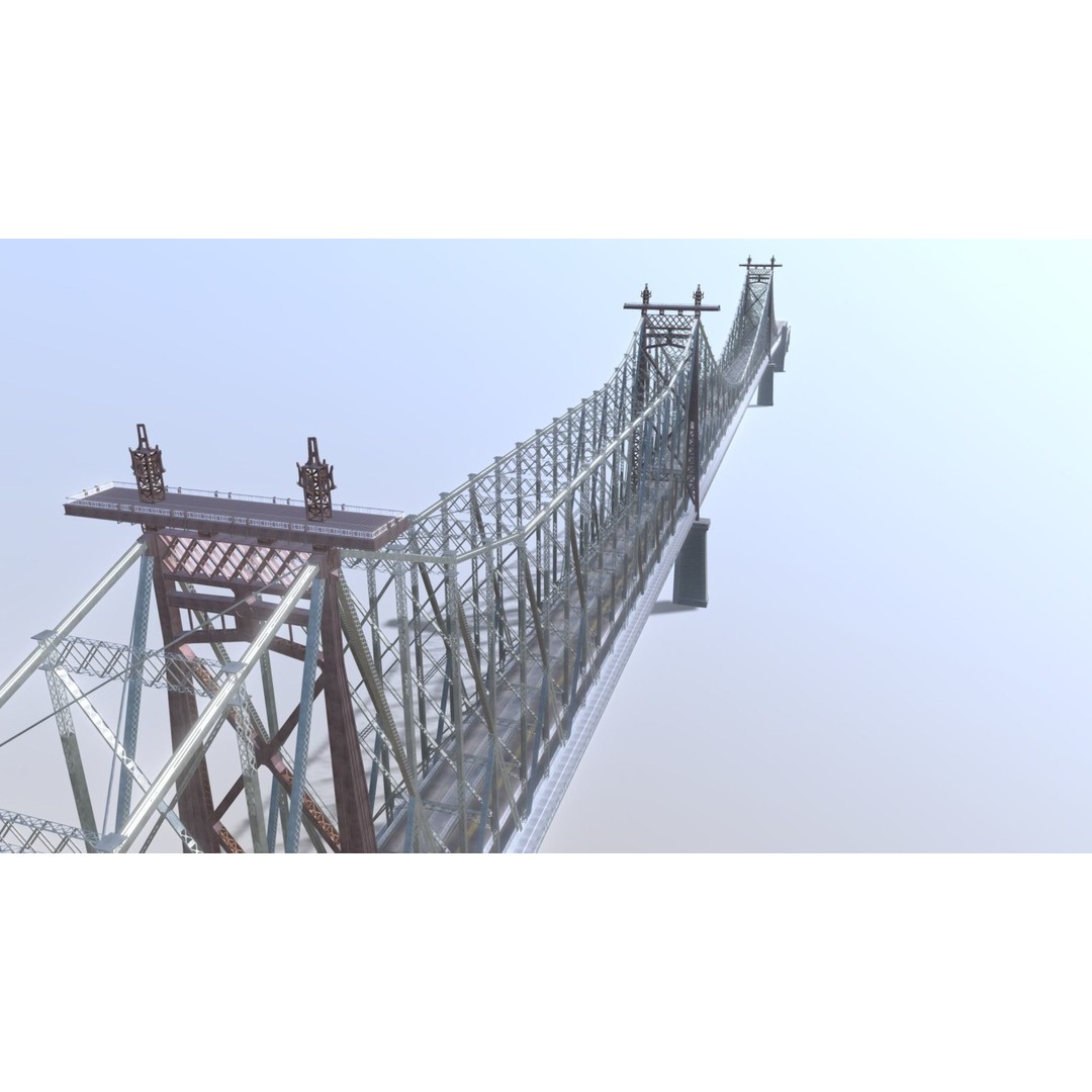 Ed Koch Queensboro Bridge 3D Model – Low Poly Architectural Asset, FBX, OBJ - View 26