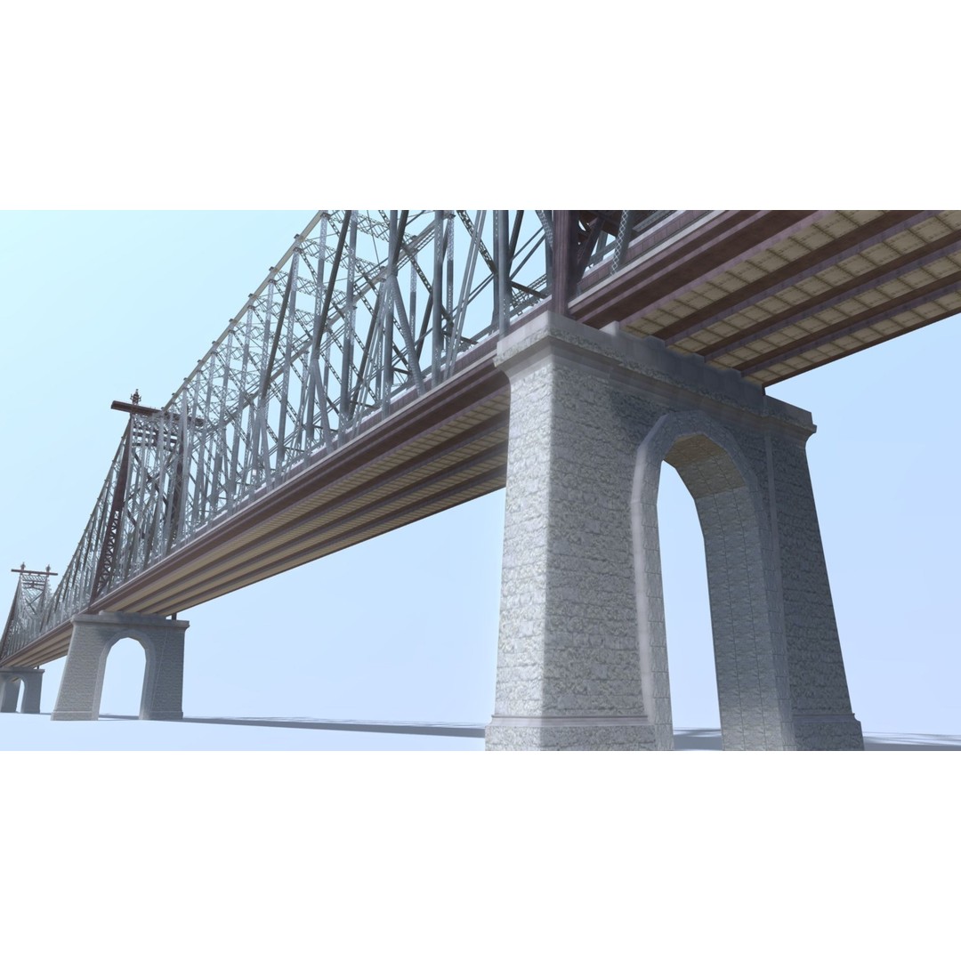 Ed Koch Queensboro Bridge 3D Model – Low Poly Architectural Asset, FBX, OBJ - View 27