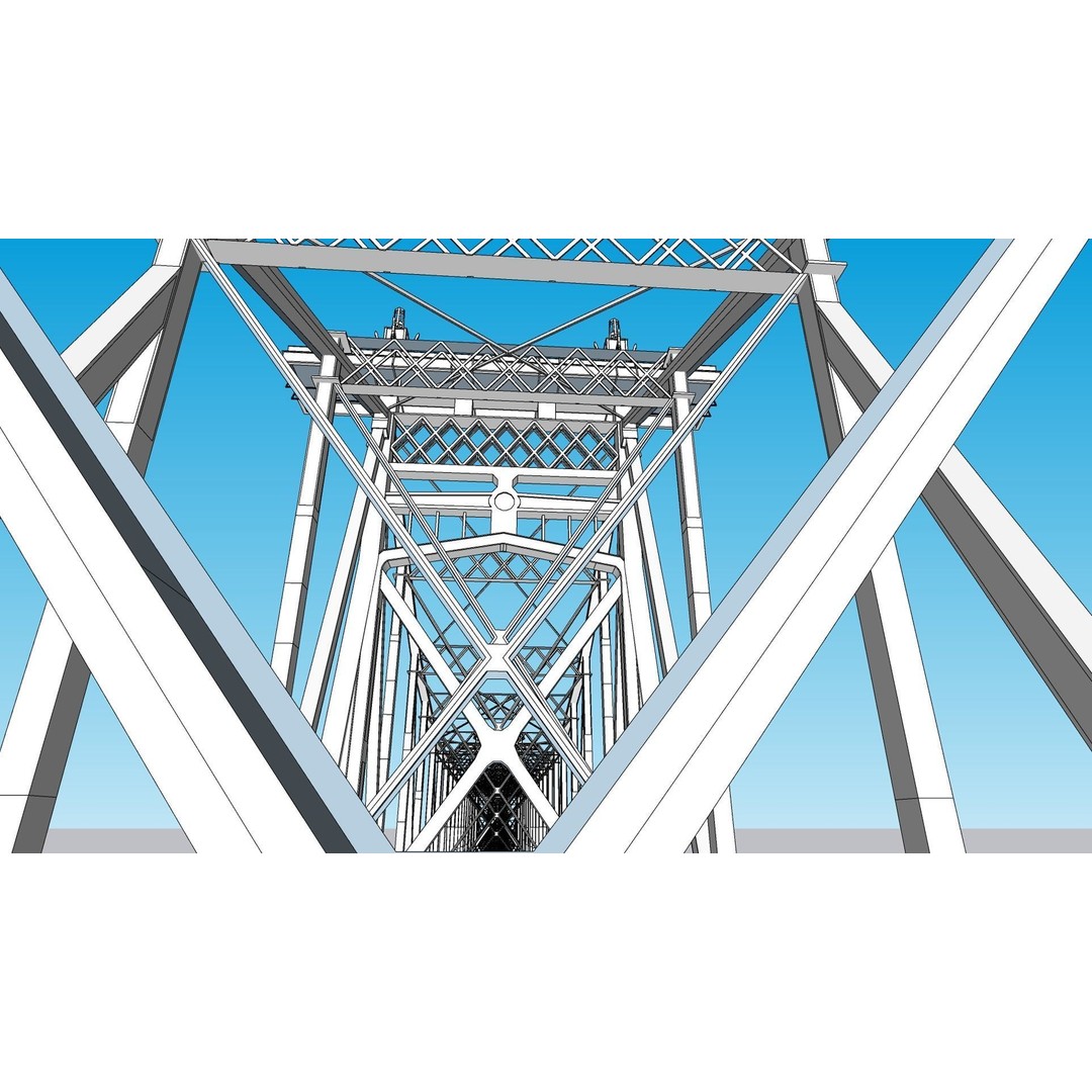 Ed Koch Queensboro Bridge 3D Model – Low Poly Architectural Asset, FBX, OBJ - View 45