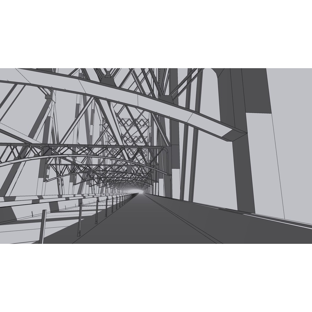 Ed Koch Queensboro Bridge 3D Model – Low Poly Architectural Asset, FBX, OBJ - View 48