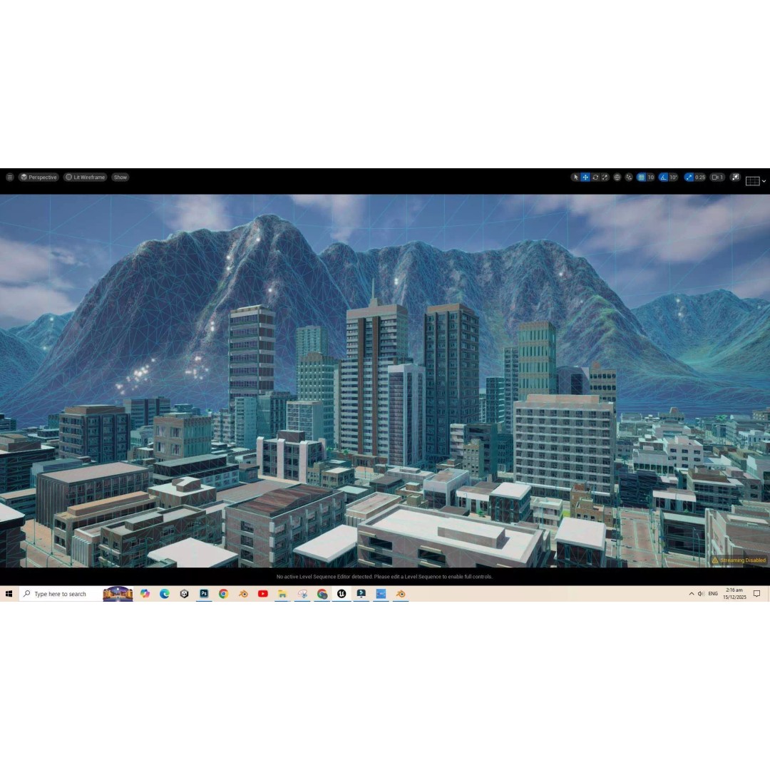 UE5 City 3D Model – Low Poly Complete Level for Game Development - View 12