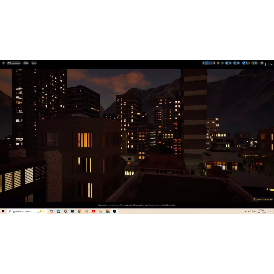 UE5 City 3D Model – Low Poly Complete Level for Game Development - View 13