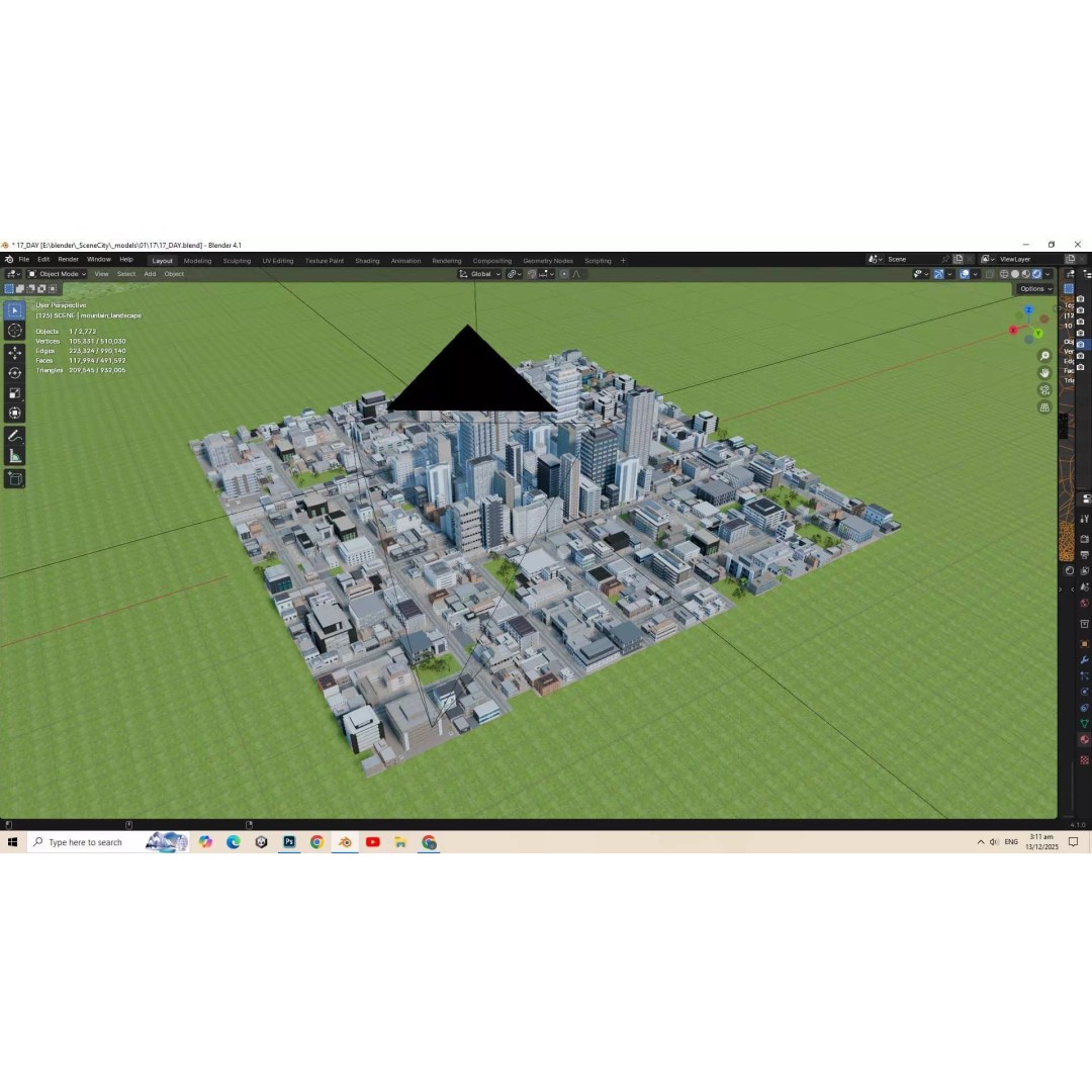 UE5 City 3D Model – Low Poly Complete Level for Game Development - View 25