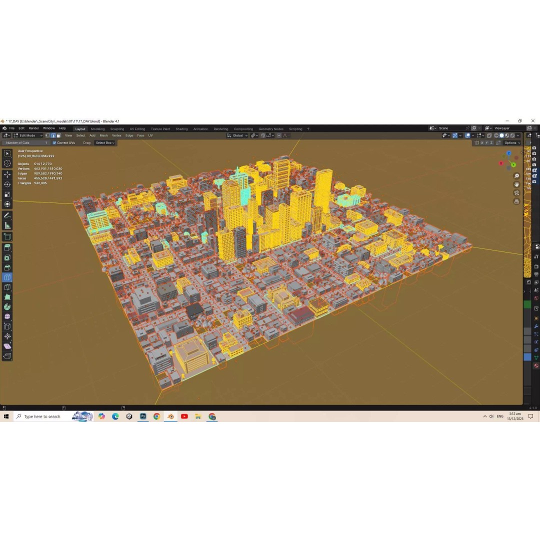 UE5 City 3D Model – Low Poly Complete Level for Game Development - View 28