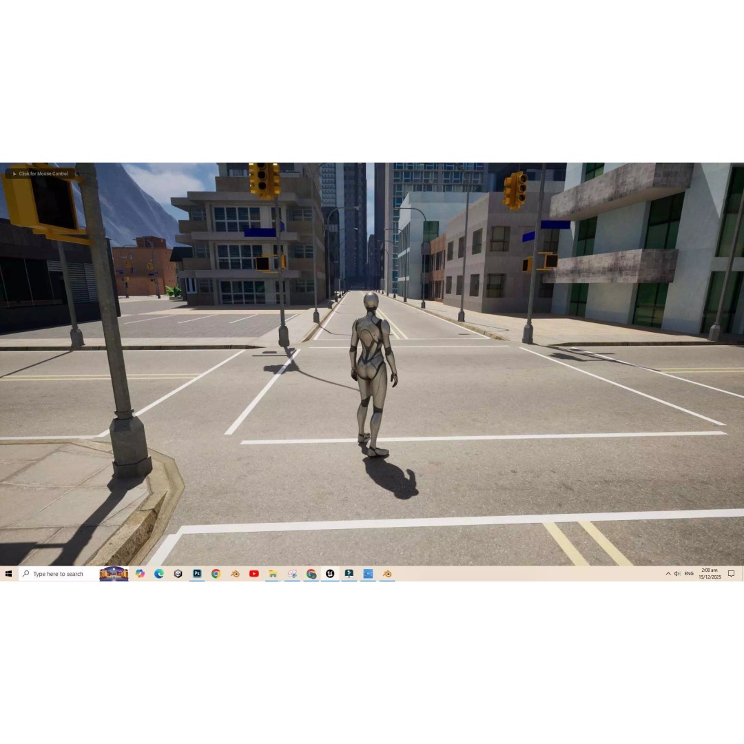 UE5 City 3D Model – Low Poly Complete Level for Game Development - View 5