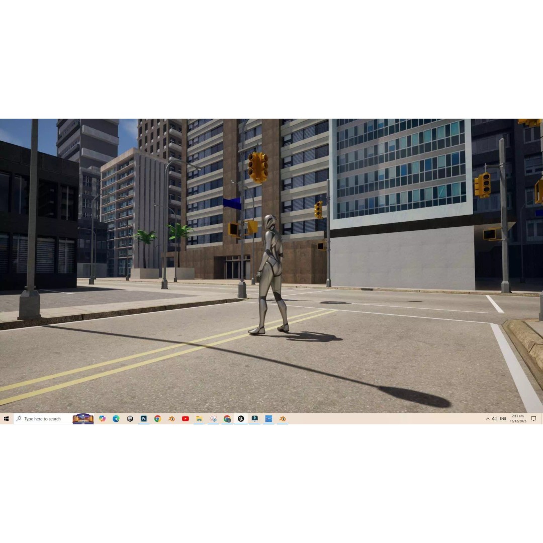 UE5 City 3D Model – Low Poly Complete Level for Game Development - View 6