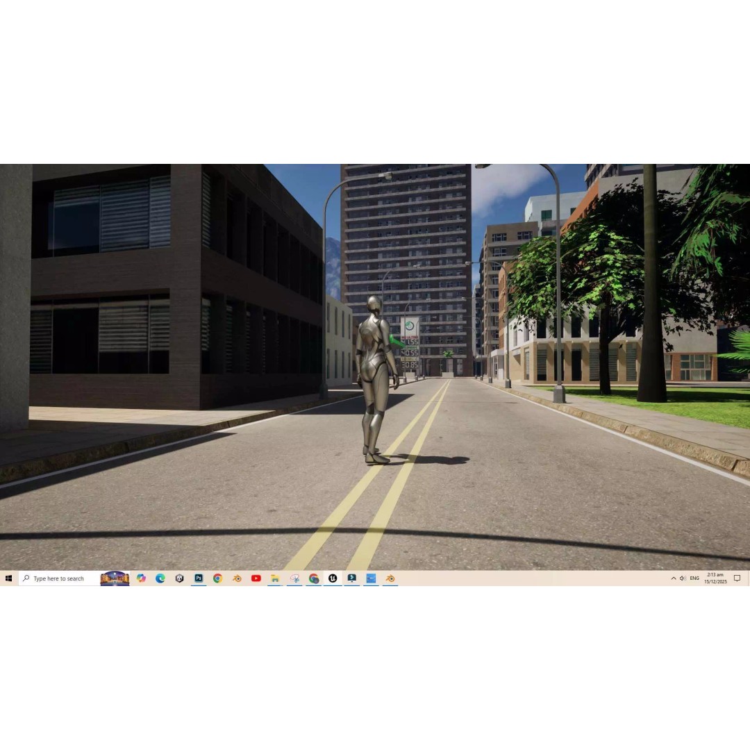 UE5 City 3D Model – Low Poly Complete Level for Game Development - View 8