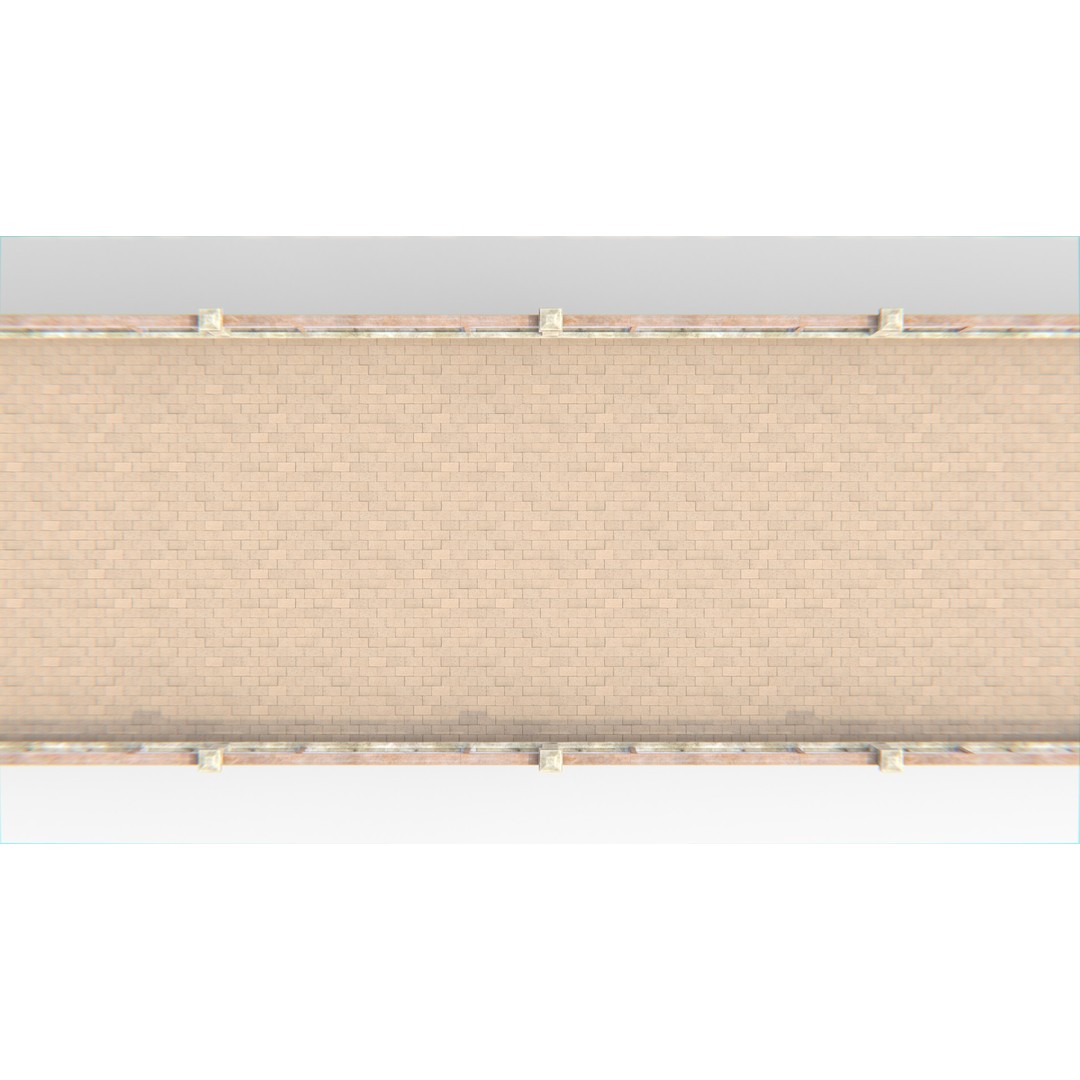 Concrete Bridge 3D Model – Low Poly Modular Structure, FBX, OBJ