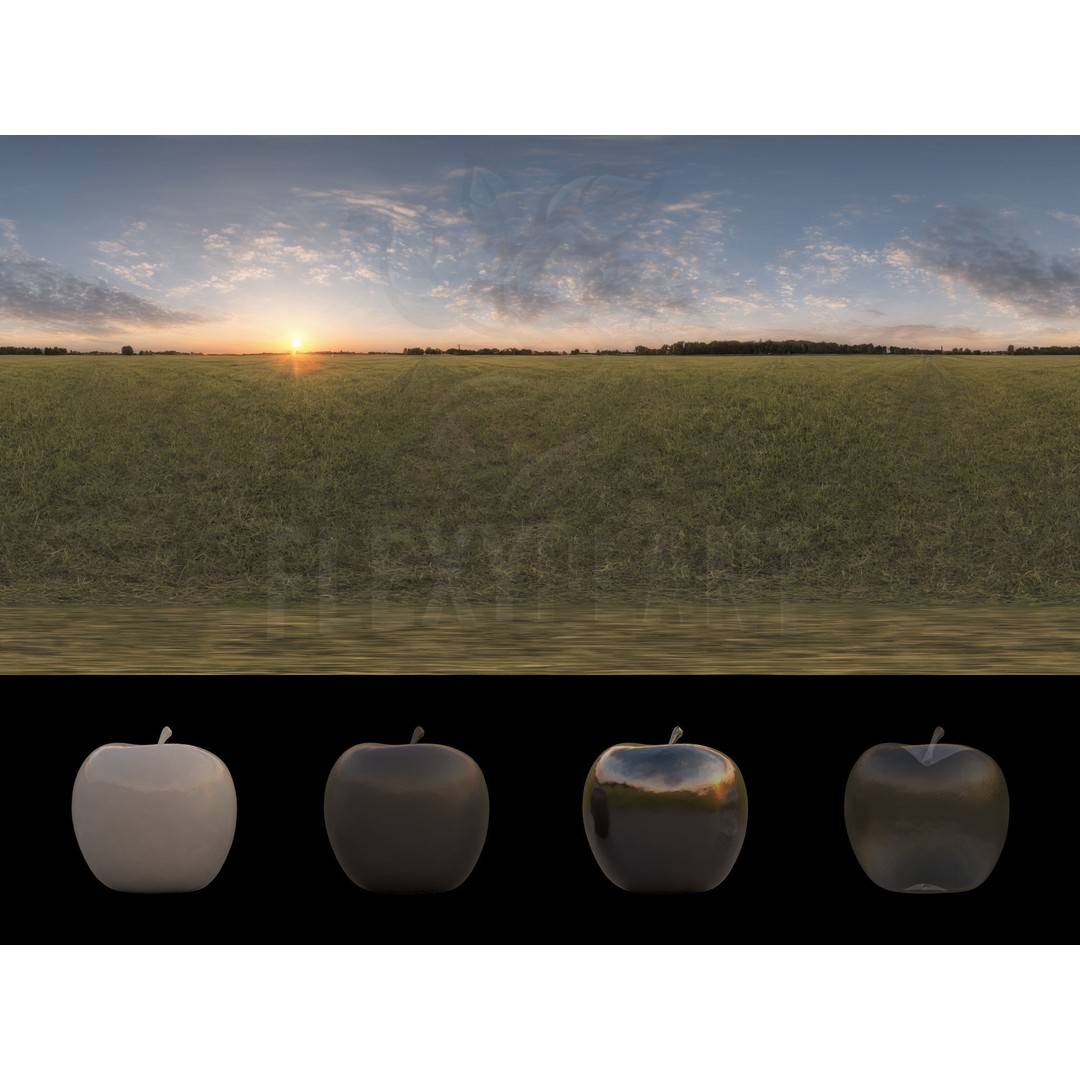 Realistic HDRI 3D Model – 30pcs 12K Field Collection, Blender, FBX - View 11