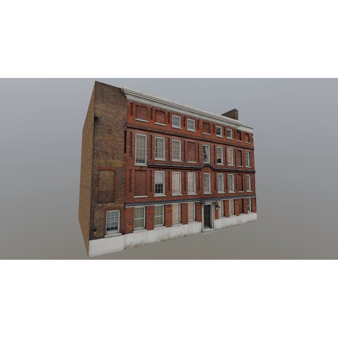 London Building Pack 3D Model – Low Poly Architectural Asset, FBX, OBJ, Blender - View 10