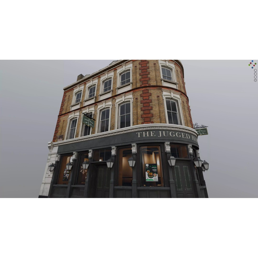 London Building Pack 3D Model – Low Poly Architectural Asset, FBX, OBJ, Blender - View 2