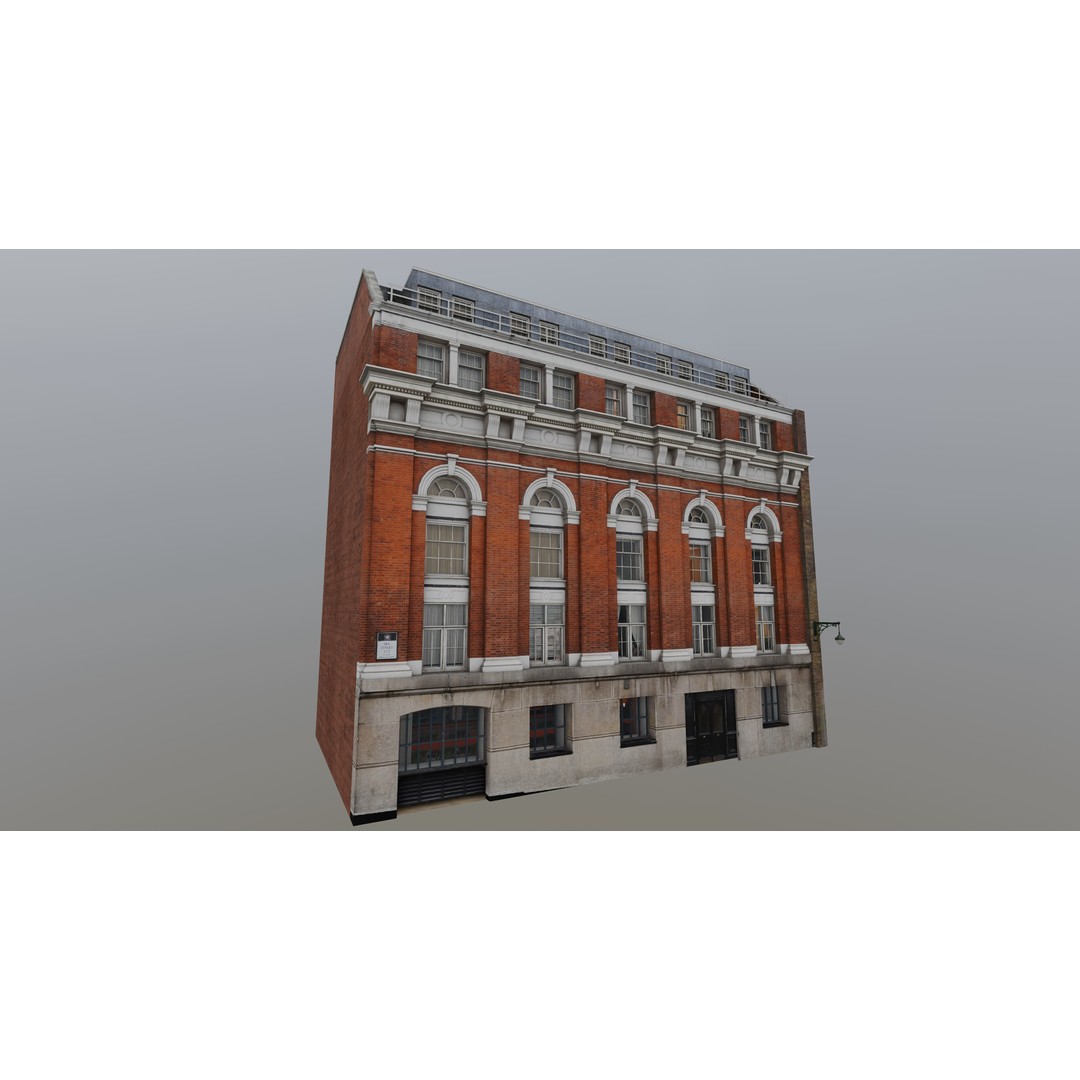 London Building Pack 3D Model – Low Poly Architectural Asset, FBX, OBJ, Blender - View 6