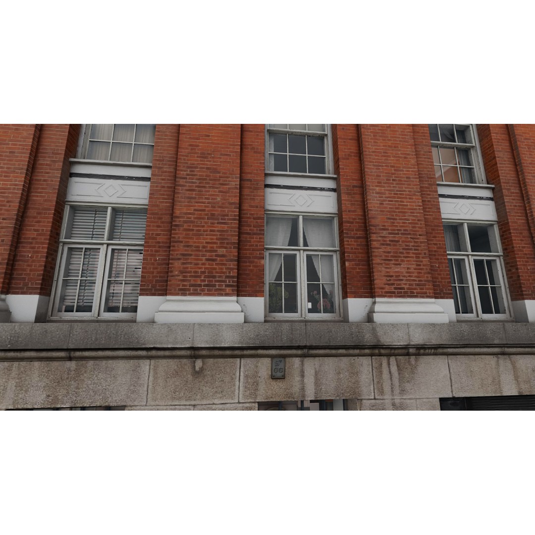 London Building Pack 3D Model – Low Poly Architectural Asset, FBX, OBJ, Blender - View 7