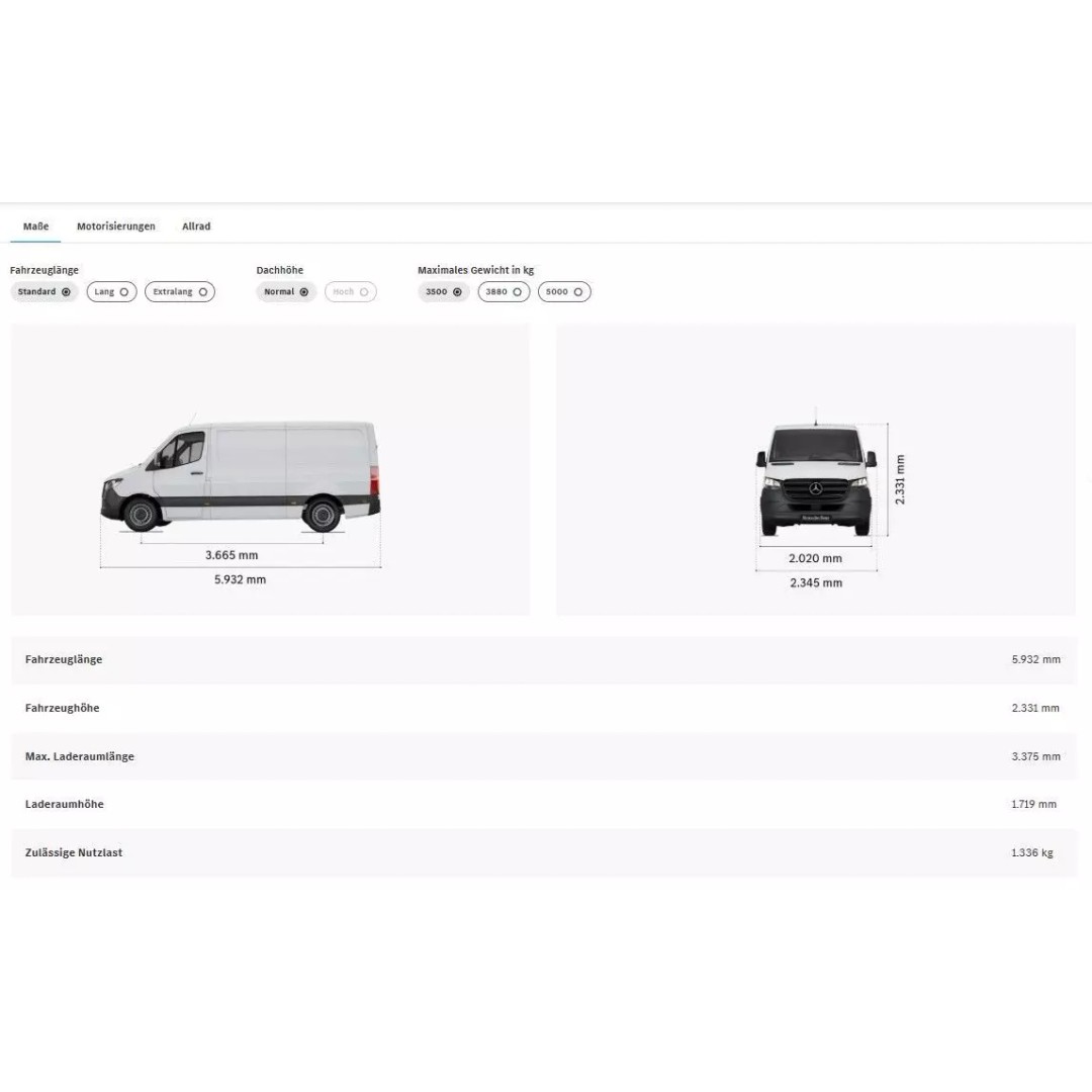 Mercedes Sprinter 3D Model – Detailed Interior Standard, FBX, OBJ