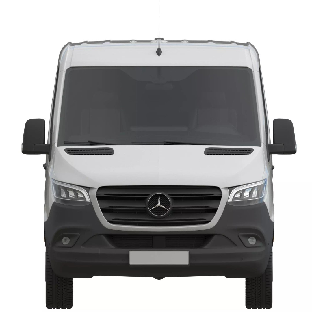 Mercedes Sprinter 3D Model – Detailed Interior Standard, FBX, OBJ - View 10
