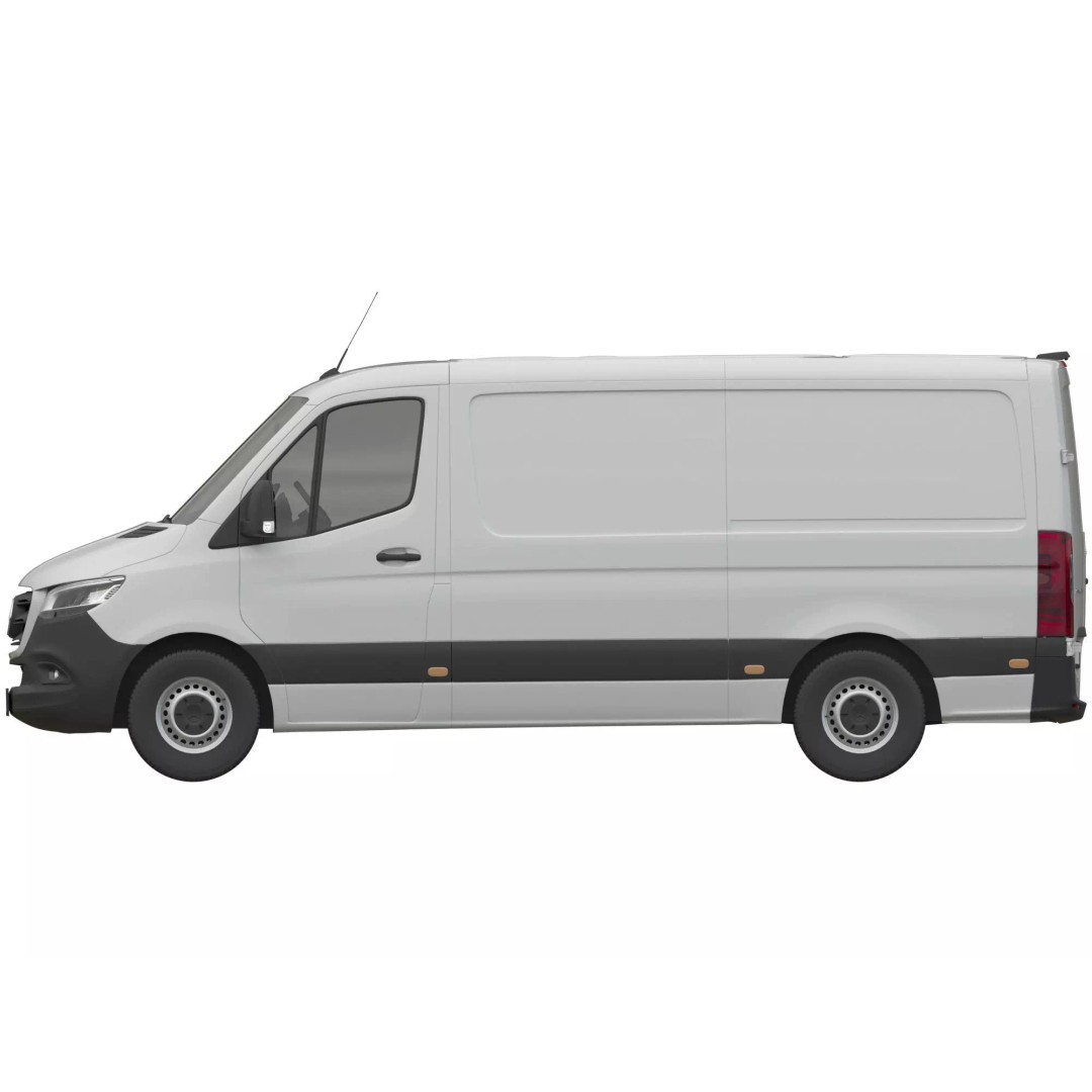 Mercedes Sprinter 3D Model – Detailed Interior Standard, FBX, OBJ - View 13