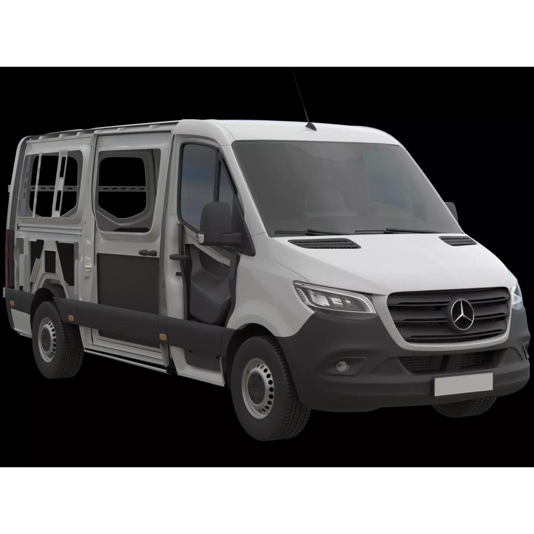 Mercedes Sprinter 3D Model – Detailed Interior Standard, FBX, OBJ - View 27