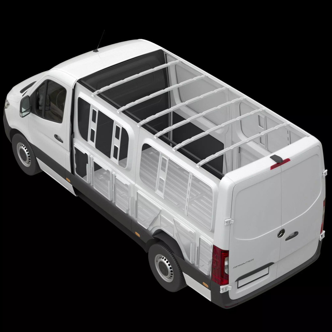 Mercedes Sprinter 3D Model – Detailed Interior Standard, FBX, OBJ - View 28