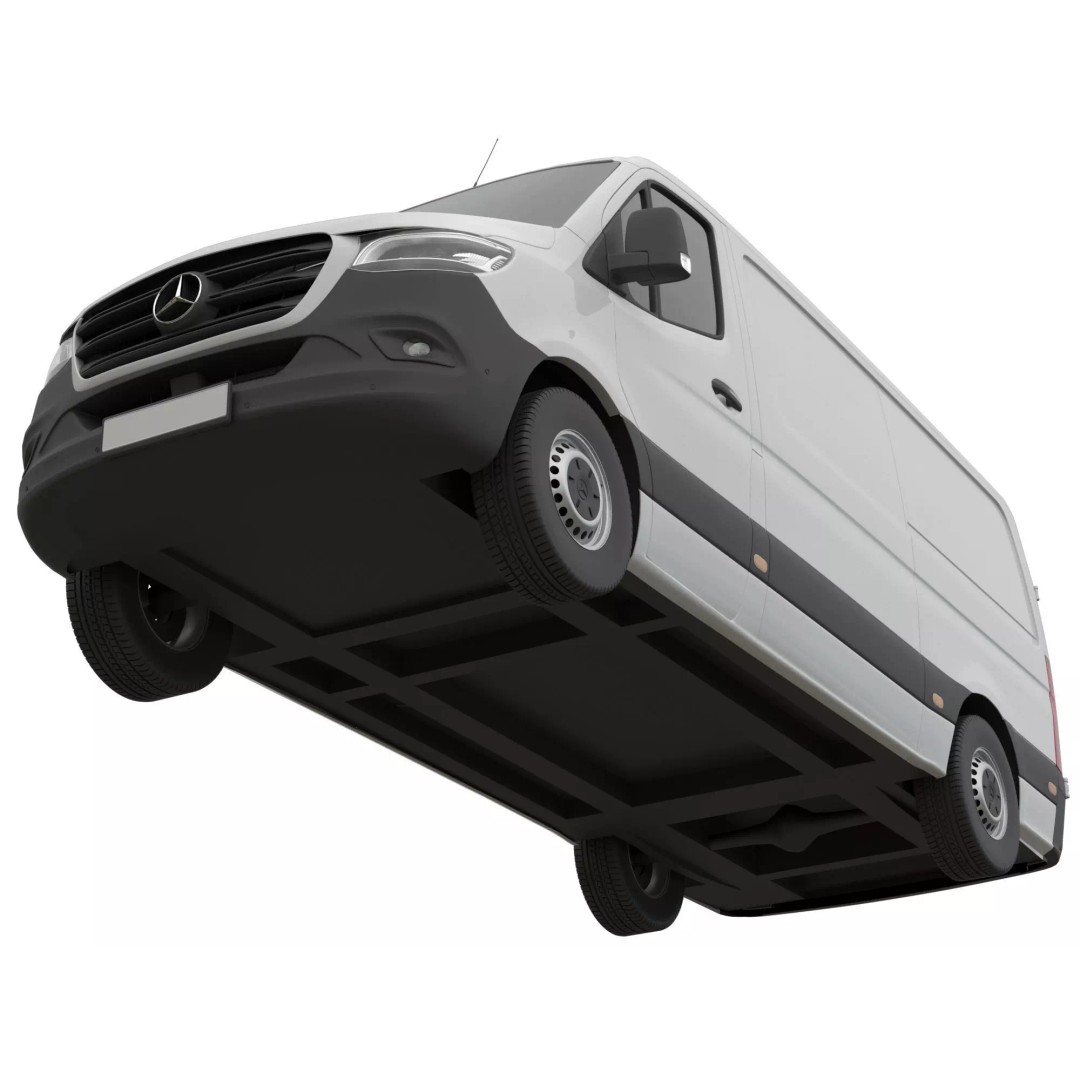 Mercedes Sprinter 3D Model – Detailed Interior Standard, FBX, OBJ - View 31