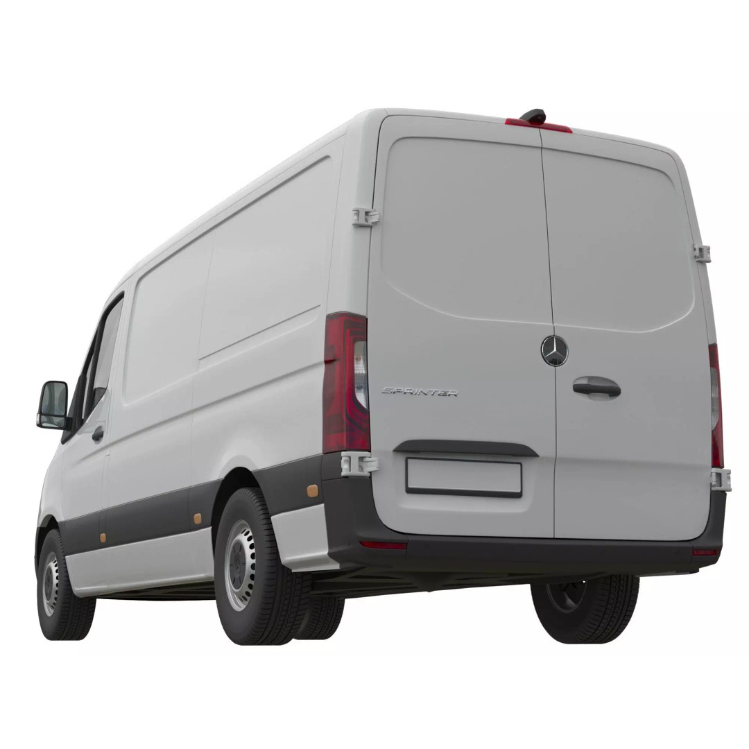 Mercedes Sprinter 3D Model – Detailed Interior Standard, FBX, OBJ - View 6