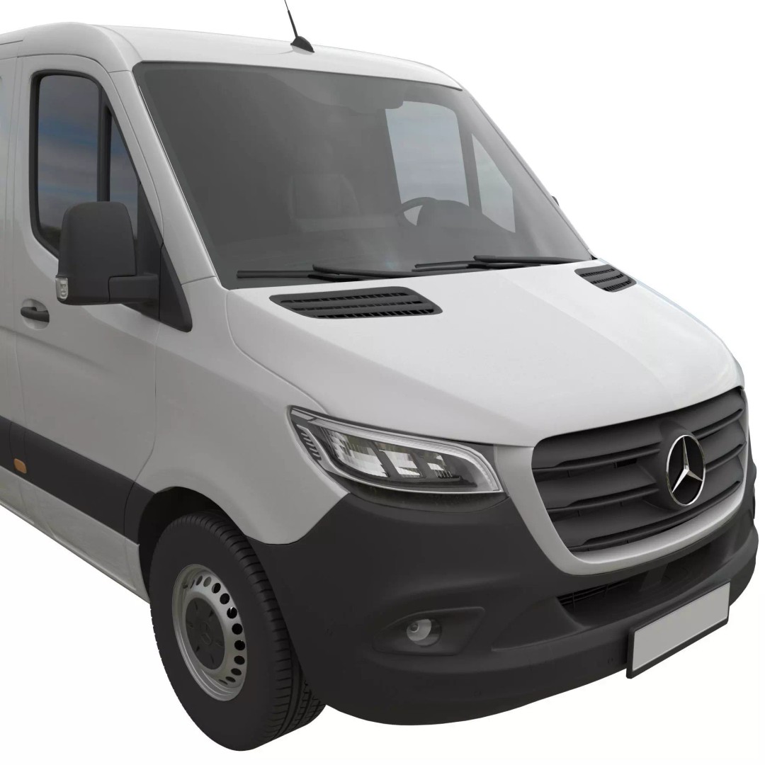 Mercedes Sprinter 3D Model – Detailed Interior Standard, FBX, OBJ - View 8