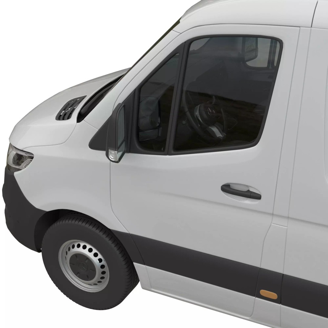 Mercedes Sprinter 3D Model – Detailed Interior Standard, FBX, OBJ - View 9